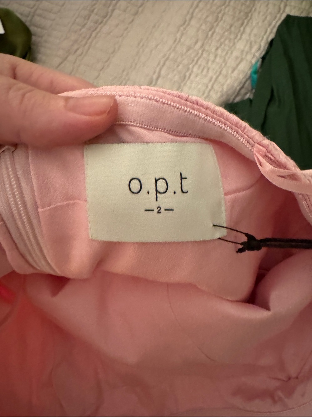 o.p.t Ada Pink Dress Size 2 NWT Few Moda - Picture 7 of 7